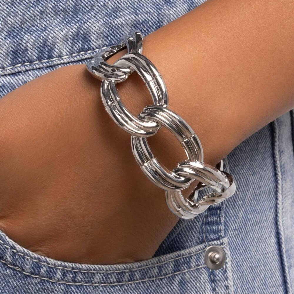 Weathered Workday - Silver Bracelet